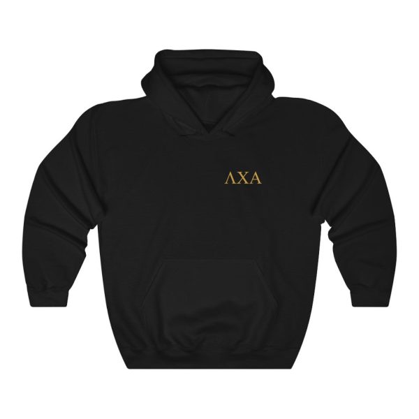 Lambda Chi Alpha Graphic Hoodie  | Gold Letters LC Discount