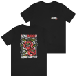 Alpha Omicron Pi Graphic T-Shirt | Grunge Roses For Discount