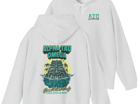 Alpha Tau Omega Graphic Hoodie | Good Vibes Only For Sale