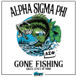 Alpha Sigma Phi Graphic T-Shirt | Gone Fishing Online Sale