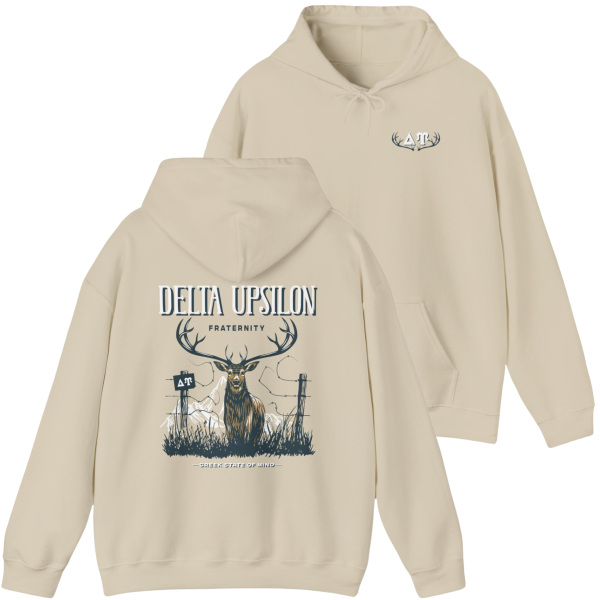 Delta Upsilon Graphic Hoodie | Big Buck Discount