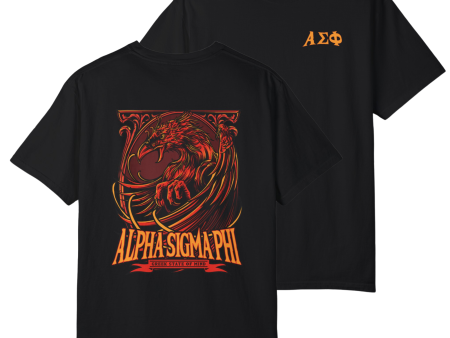 Alpha Sigma Phi Graphic T-Shirt | Rising Phoenix Hot on Sale