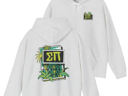 Sigma Pi Graphic Hoodie | Tropical Billboard For Discount