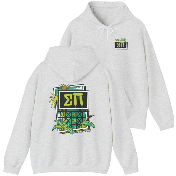 Sigma Pi Graphic Hoodie | Tropical Billboard For Discount