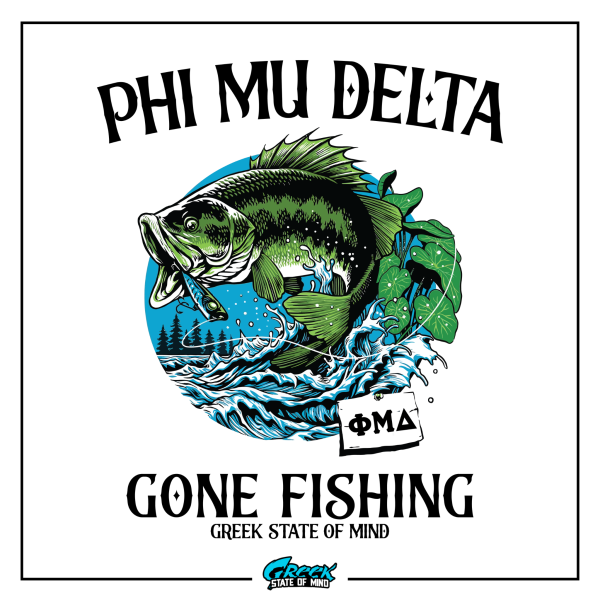 Phi Mu Delta Graphic Hoodie | Gone Fishing Online Hot Sale