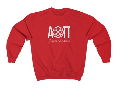 Alpha Omicron Pi Graphic Crewneck Sweatshirt | Infinity Rose Letters - Tagline Online Hot Sale