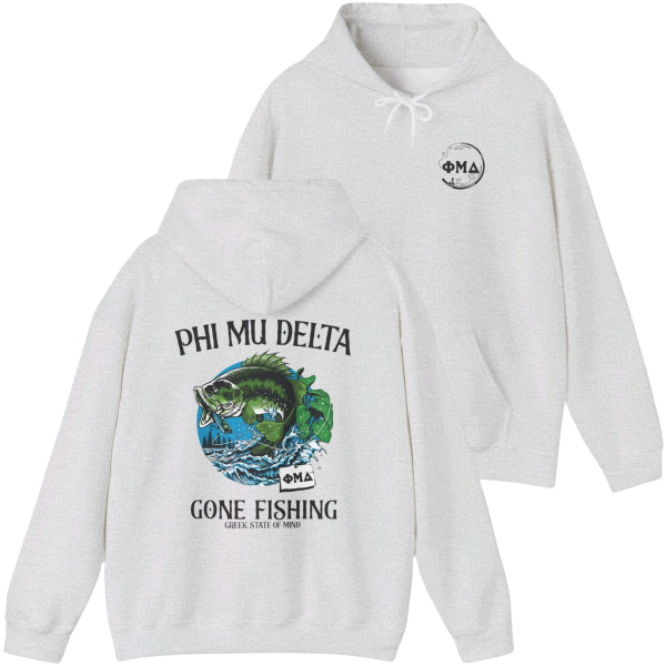 Phi Mu Delta Graphic Hoodie | Gone Fishing Online Hot Sale