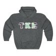 Tau Kappa Epsilon Printed Letter Hoodie | Tropical Pattern Cheap