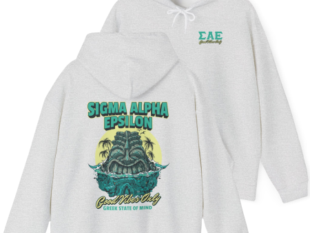 Sigma Alpha Epsilon Graphic Hoodie | Good Vibes Only on Sale