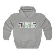 Tau Kappa Epsilon Printed Letter Hoodie | Tropical Pattern Cheap