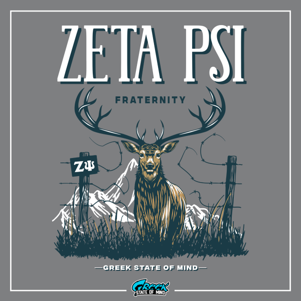 Zeta Psi Graphic Hoodie | Big Buck For Sale