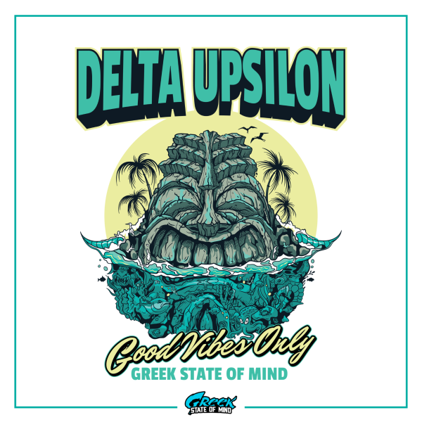 Delta Upsilon Graphic Hoodie | Good Vibes Only For Cheap