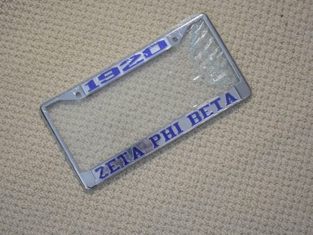 1920 Zeta Phi Beta License Plate Frame For Cheap