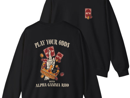 Alpha Gamma Rho Graphic Crewneck Sweatshirt | Play Your Odds Discount