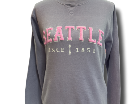 Applique Seattle Crew Sweatshirt Online