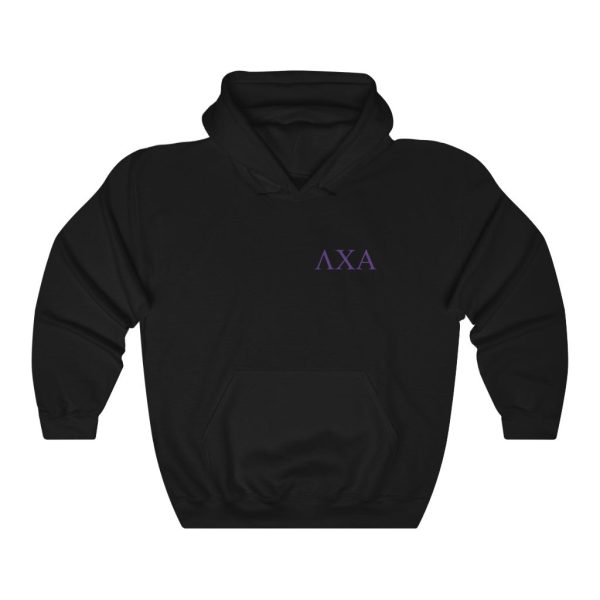 Lambda Chi Alpha Graphic Hoodie | Purple Letters LC Sale