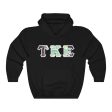 Tau Kappa Epsilon Printed Letter Hoodie | Tropical Pattern Cheap