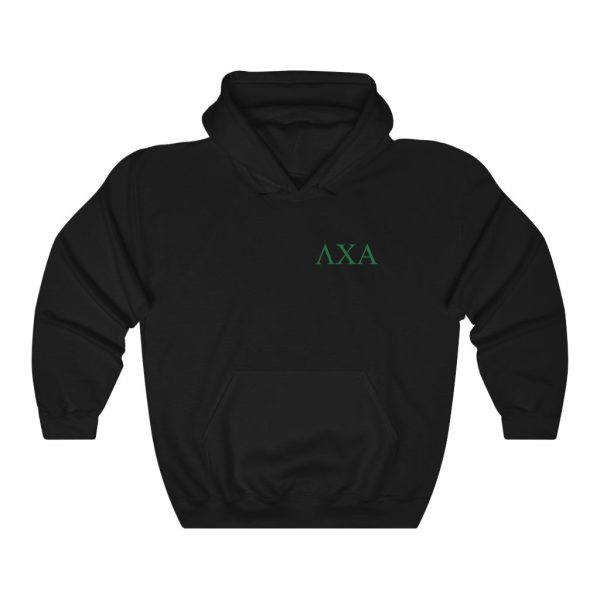 Lambda Chi Alpha Graphic Hoodie | Green Letters LC Fashion