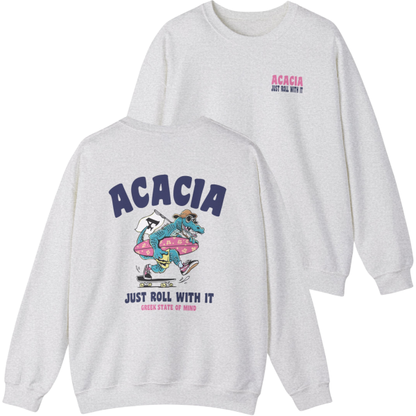 Acacia Graphic Crewneck Sweatshirt | Alligator Skater Fashion