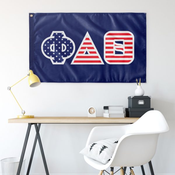 Phi Delta Theta American Letter Flag on Sale