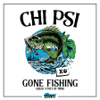 Chi Psi Graphic Hoodie | Gone Fishing Online Sale