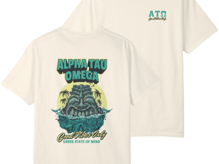 Alpha Tau Omega Graphic T-Shirt | Good Vibes Only Online Sale