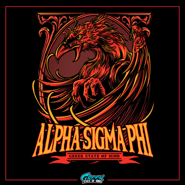 Alpha Sigma Phi Graphic T-Shirt | Rising Phoenix Hot on Sale