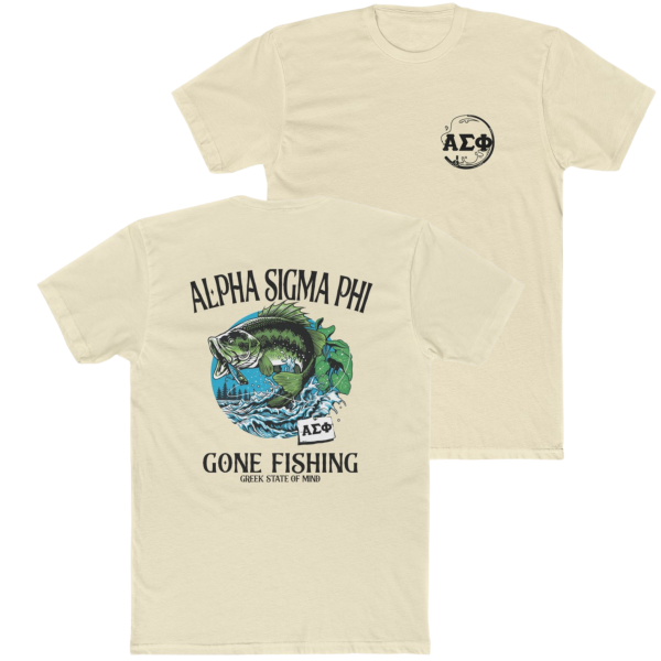 Alpha Sigma Phi Graphic T-Shirt | Gone Fishing Online Sale