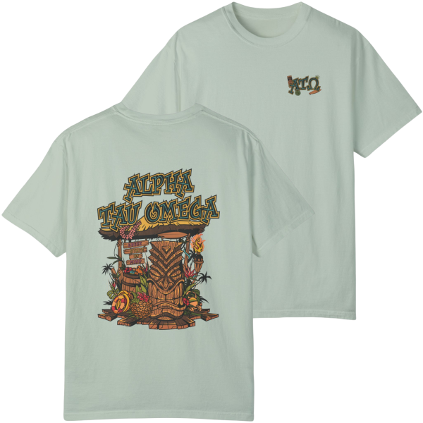 Alpha Tau Omega Graphic T-Shirt | Tiki Time For Discount