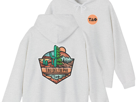 Tau Delta Phi Graphic Hoodie | Desert Mountains For Sale