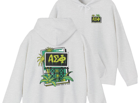 Alpha Sigma Phi Graphic Hoodie | Tropical Billboard Sale