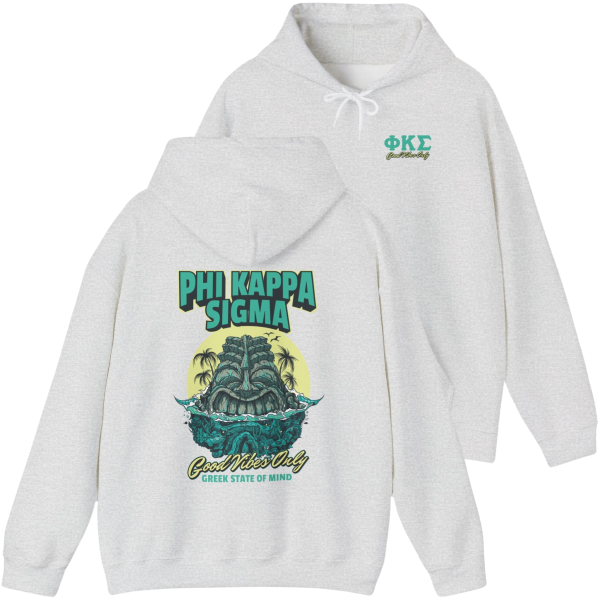 Phi Kappa Sigma Graphic Hoodie | Good Vibes Only For Discount