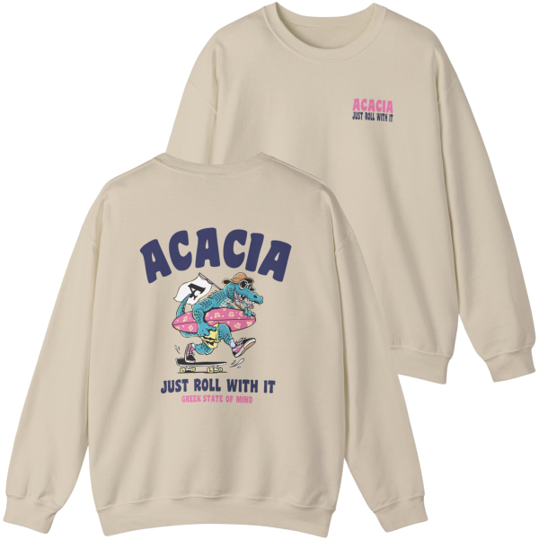 Acacia Graphic Crewneck Sweatshirt | Alligator Skater Fashion