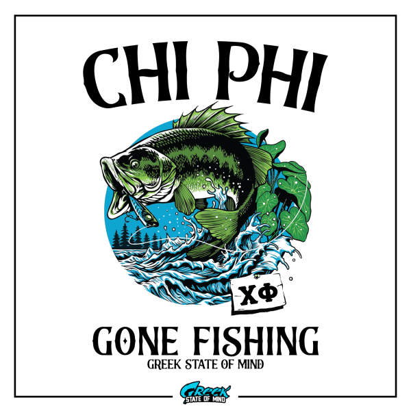 Chi Phi Graphic Hoodie | Gone Fishing For Discount