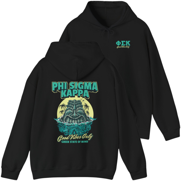 Phi Sigma Kappa Graphic Hoodie | Good Vibes Only on Sale