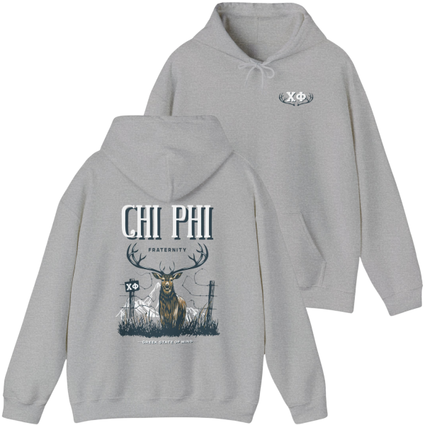 Chi Phi Graphic Hoodie | Big Buck For Discount