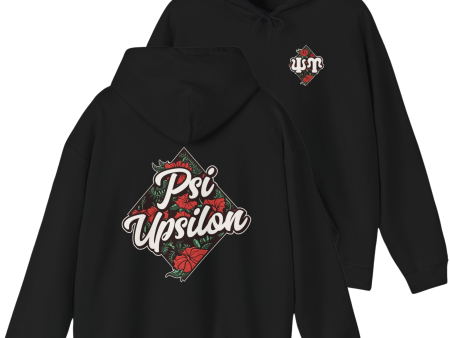 Psi Upsilon Graphic Hoodie | Aloha For Cheap