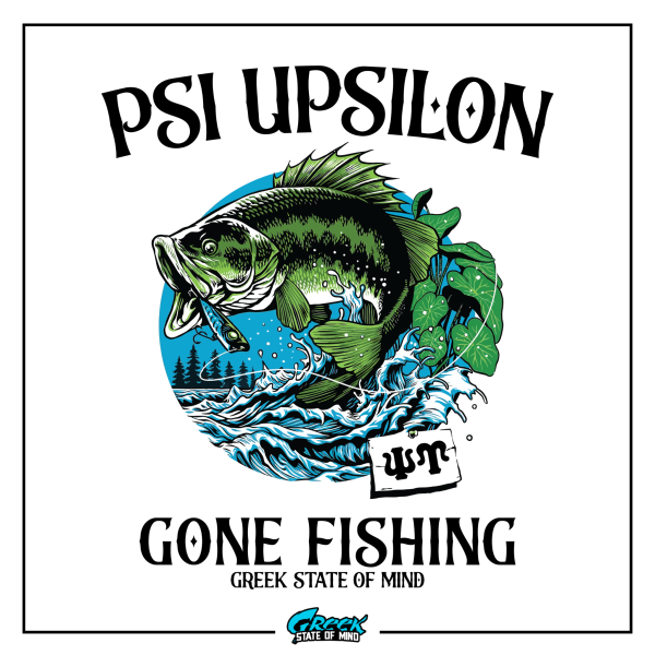 Psi Upsilon Graphic Hoodie | Gone Fishing Online Sale