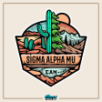 Sigma Alpha Mu Graphic Hoodie | Desert Mountains Online