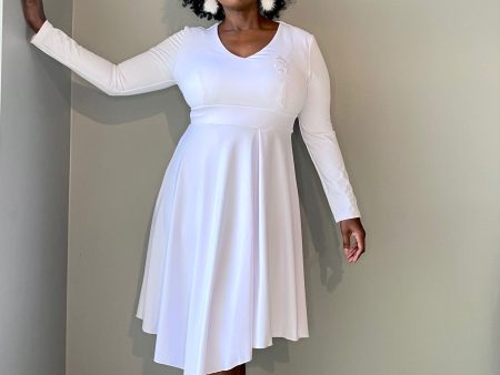 Finer White Handkerchief Hem Dress For Cheap