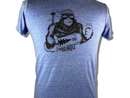 Bigfoot Hipster Adult Tee For Cheap