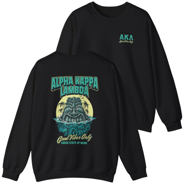 Alpha Kappa Lambda Graphic Crewneck Sweatshirt | Good Vibes Only Online Sale