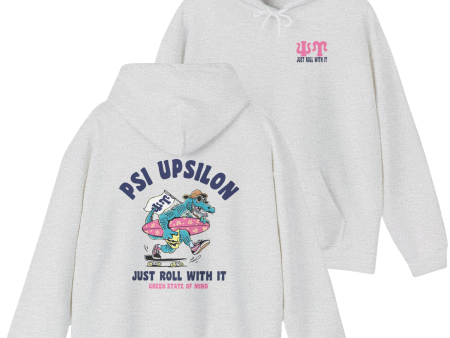 Psi Upsilon Graphic Hoodie | Alligator Skater Discount