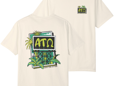 Alpha Tau Omega Graphic T-Shirt | Tropical Billboard Sale