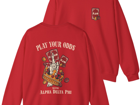 Alpha Delta Phi Graphic Crewneck Sweatshirt | Play Your Odds Sale