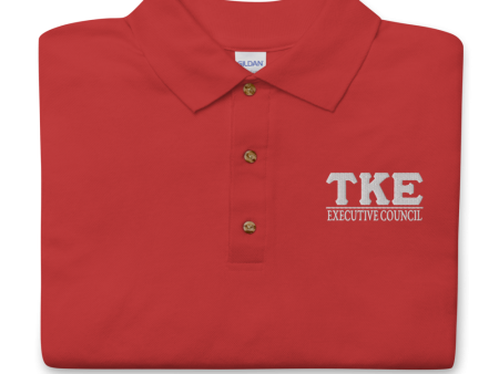 Tau Kappa Epsilon Embroidered Polo | Executive Council Online now