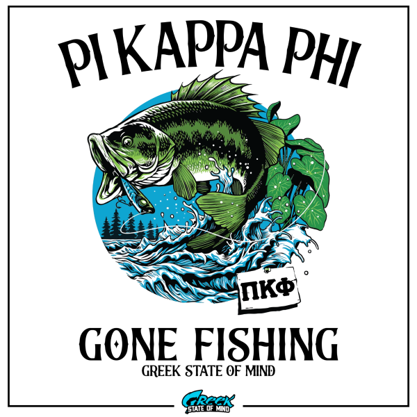 Pi Kappa Phi Graphic Hoodie | Gone Fishing Sale