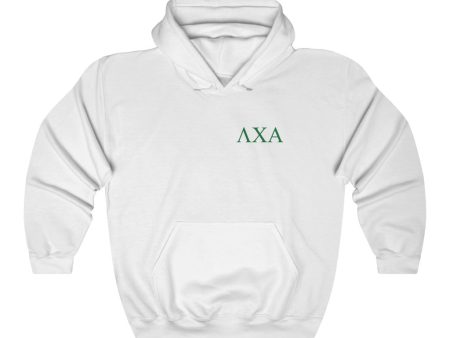 Lambda Chi Alpha Graphic Hoodie | Green Letters LC Fashion