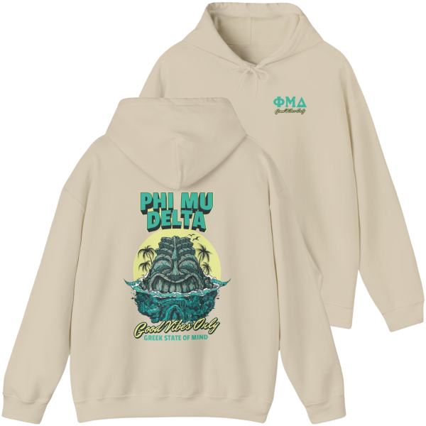 Phi Mu Delta Graphic Hoodie | Good Vibes Only For Discount