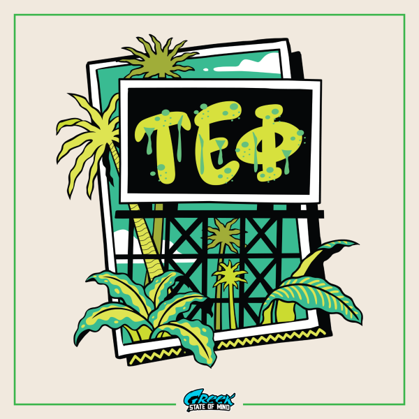 Tau Epsilon Phi Graphic Hoodie | Tropical Billboard Online Sale